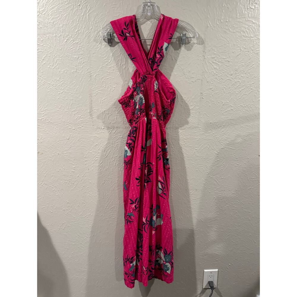 Wonderly Floral Halter Midi Dress Large - Picture 6 of 6